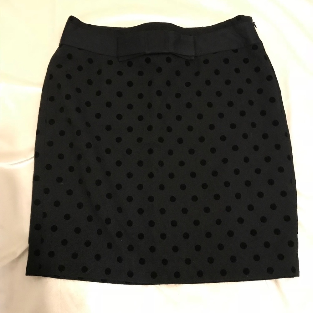 Black polka dotted skirt